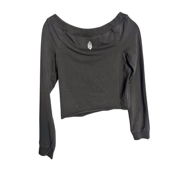 NEW Free People FP Movement Hot Shot Easy Set Medium Black Long Sleeve Shorts - Picture 7 of 10